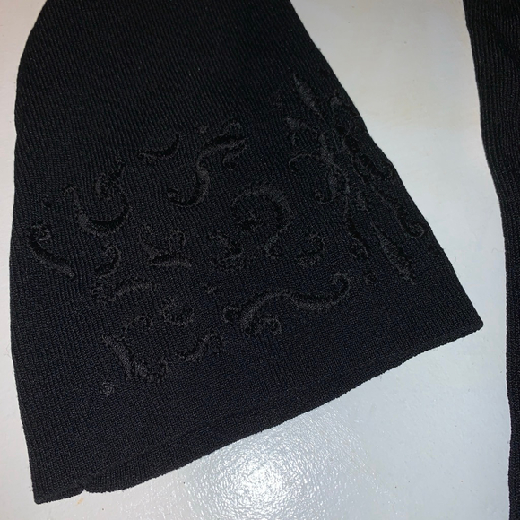 Women's Addition-Elle Black Embroidered Tunic Top Plus Size 1X - Picture 4 of 12